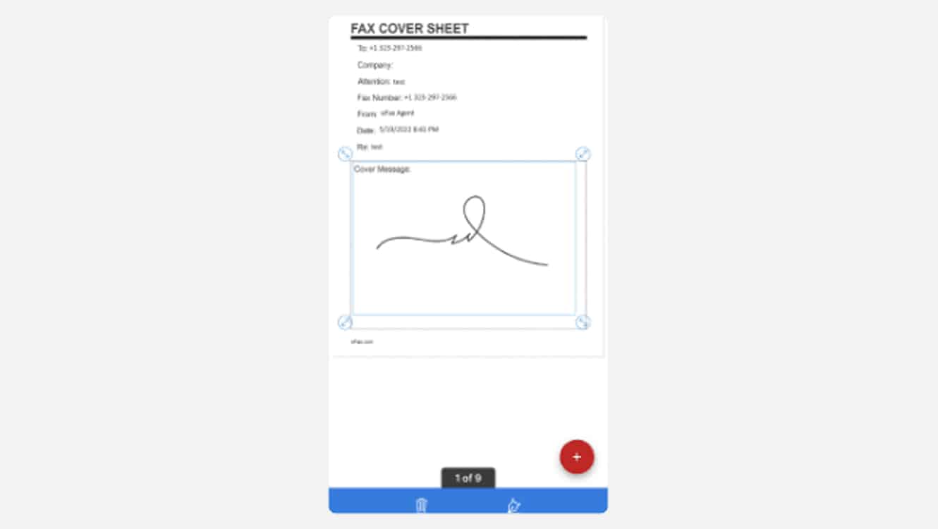 resize and place your signature