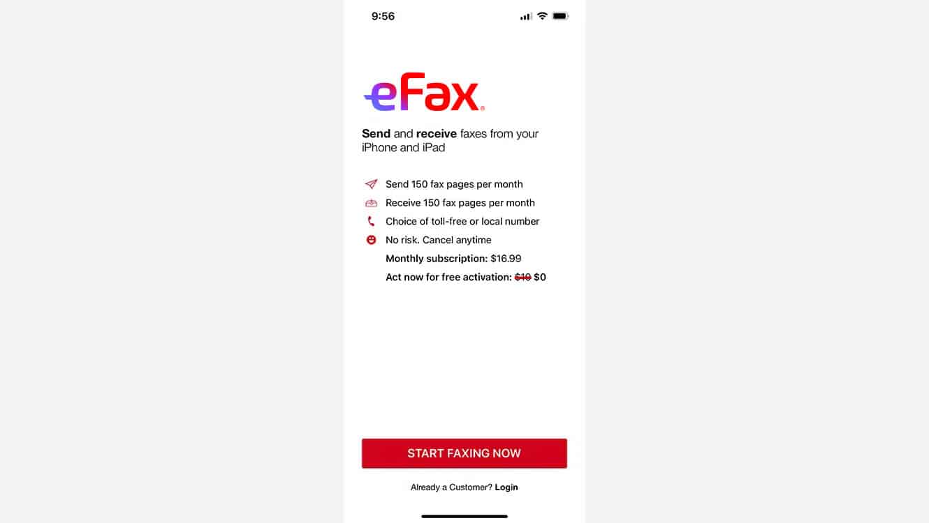 sign up for eFax