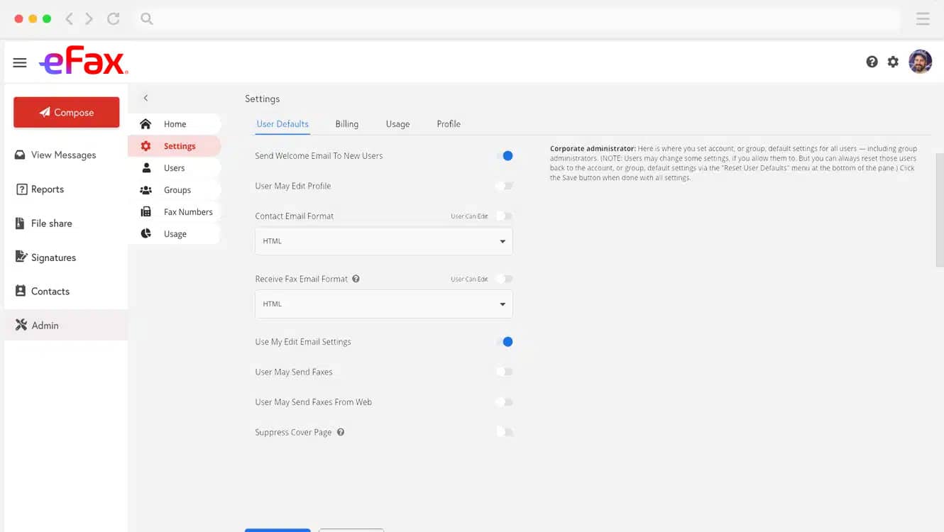 efax_MyAccount_Settings_2024