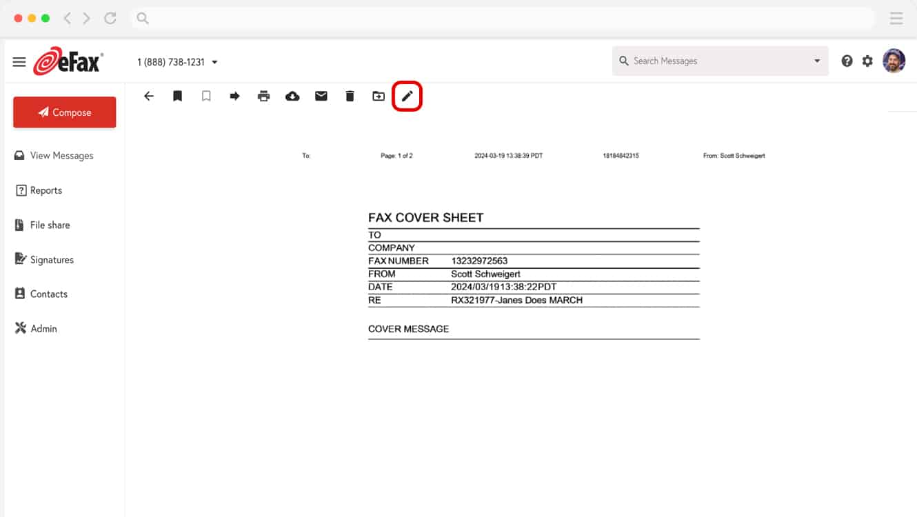 edit the signature and add it to the PDF
