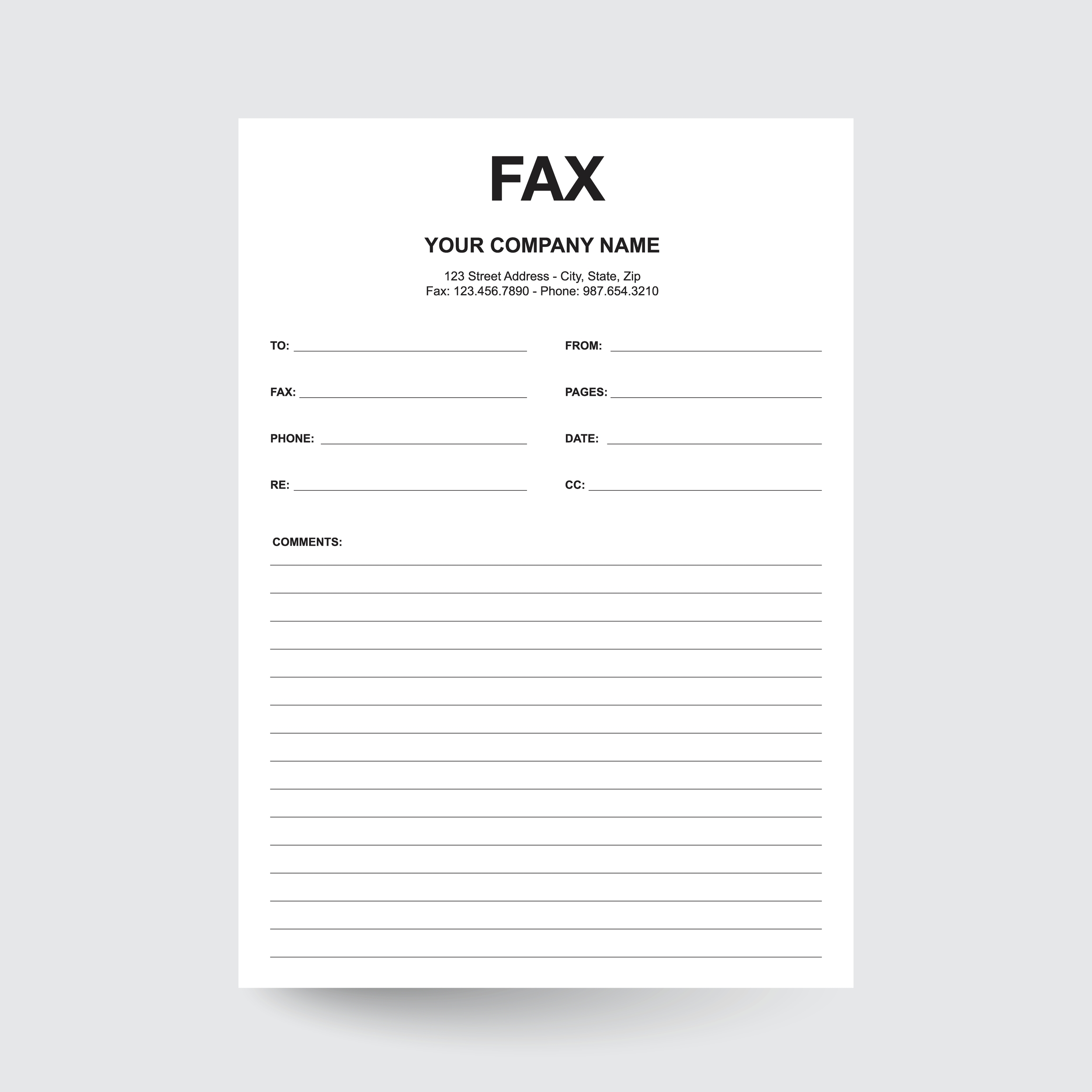 Create a Confidential Fax Cover Sheet