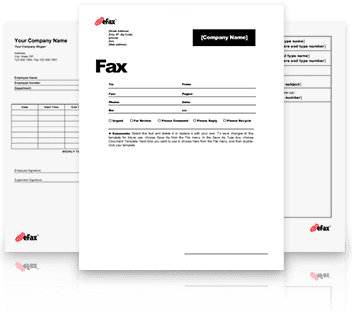 fax header template 