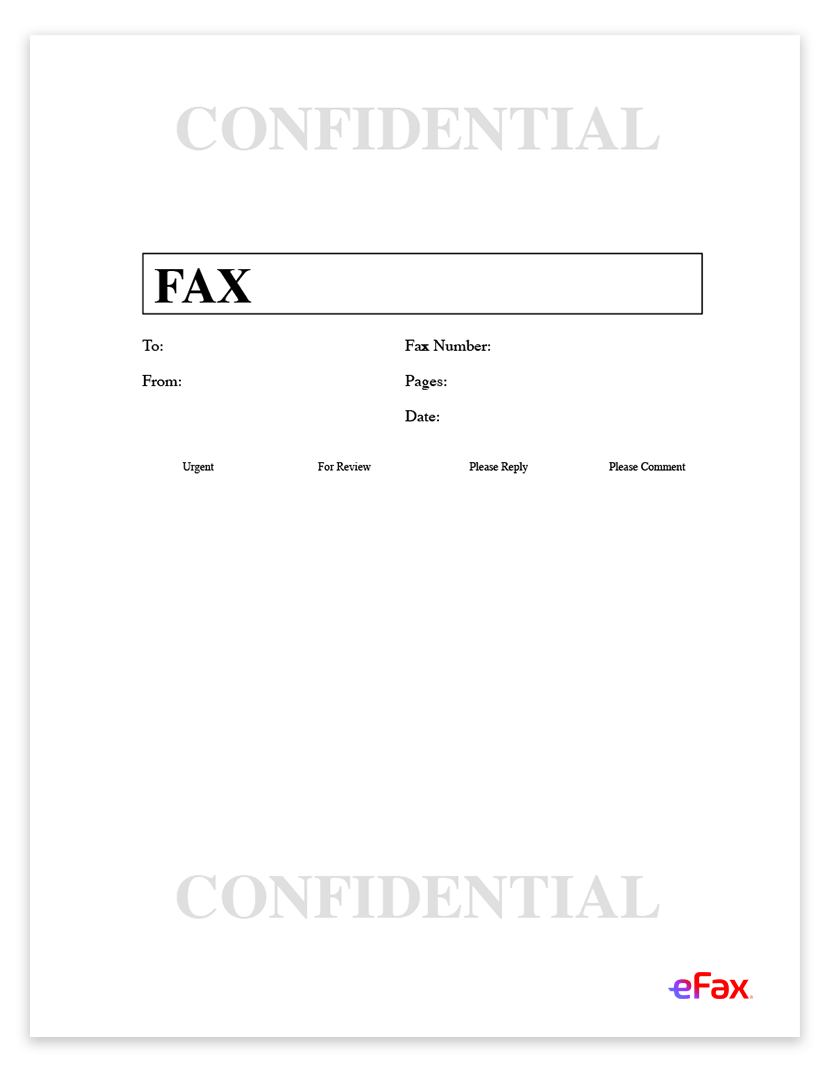 fax cover sheet confidential graphic