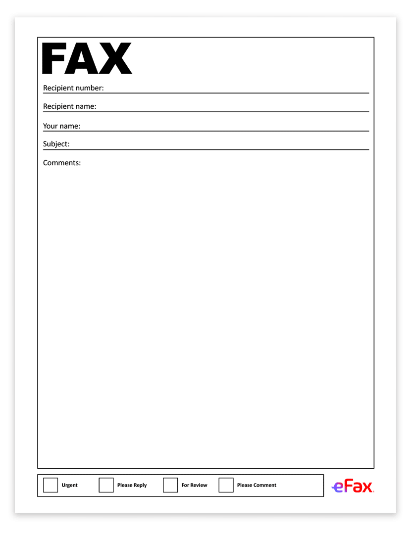 Modern Fax Cover Sheet