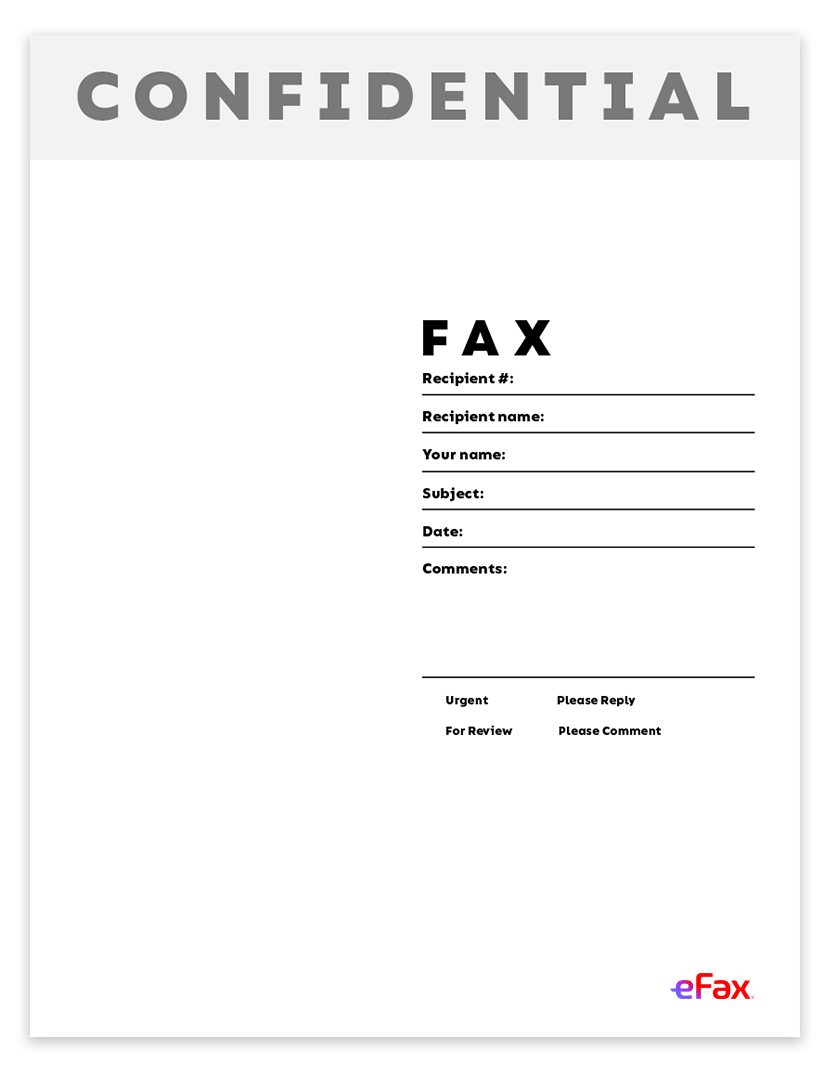 fax cover sheet private graphic