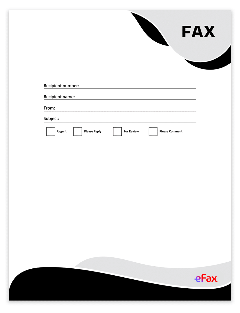 Personal Fax Cover Sheet