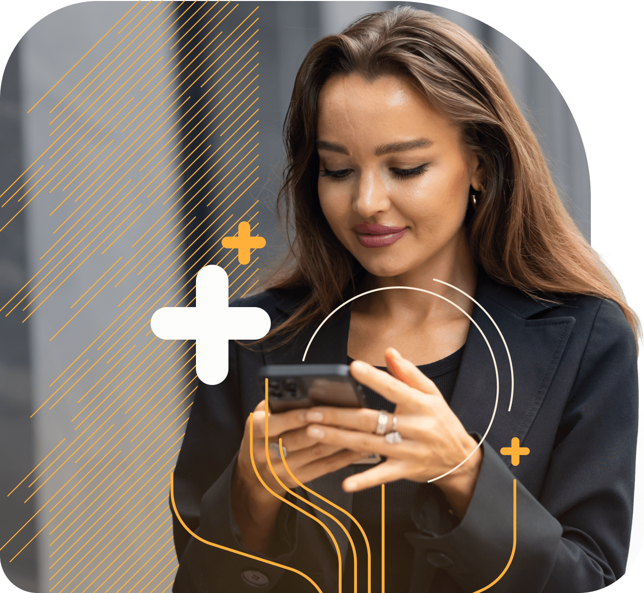 Government worker interacting with ECFax®, FedRAMP-authorized cloud fax for secure U.S. government document exchange.