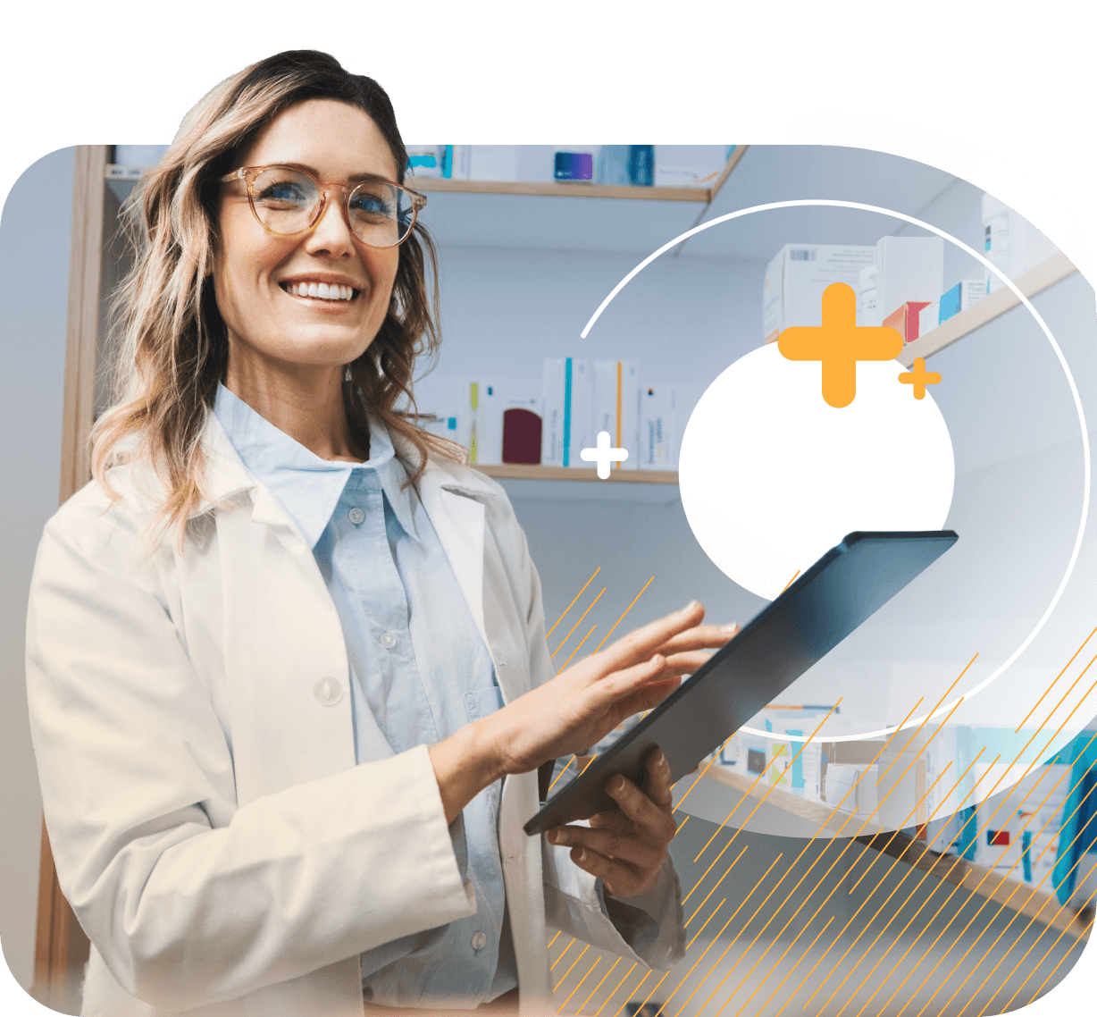 Healthcare professional using eFax to streamline secure, HIPAA-compliant clinical documentation and AI-powered processing.