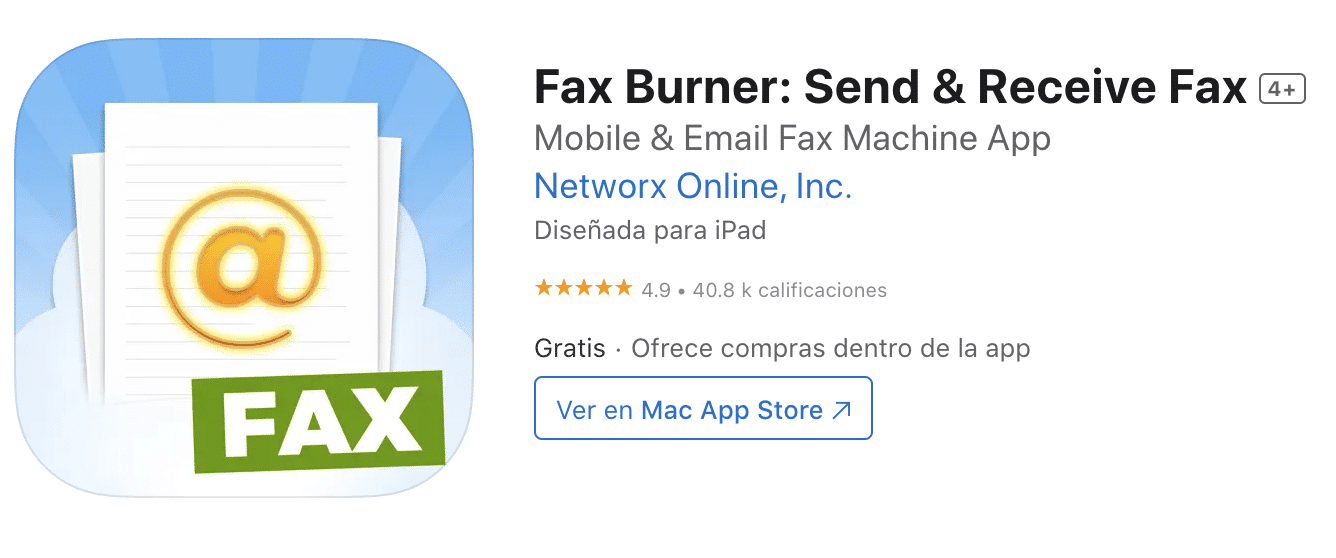 Fax Burner send and recieve colored logo
