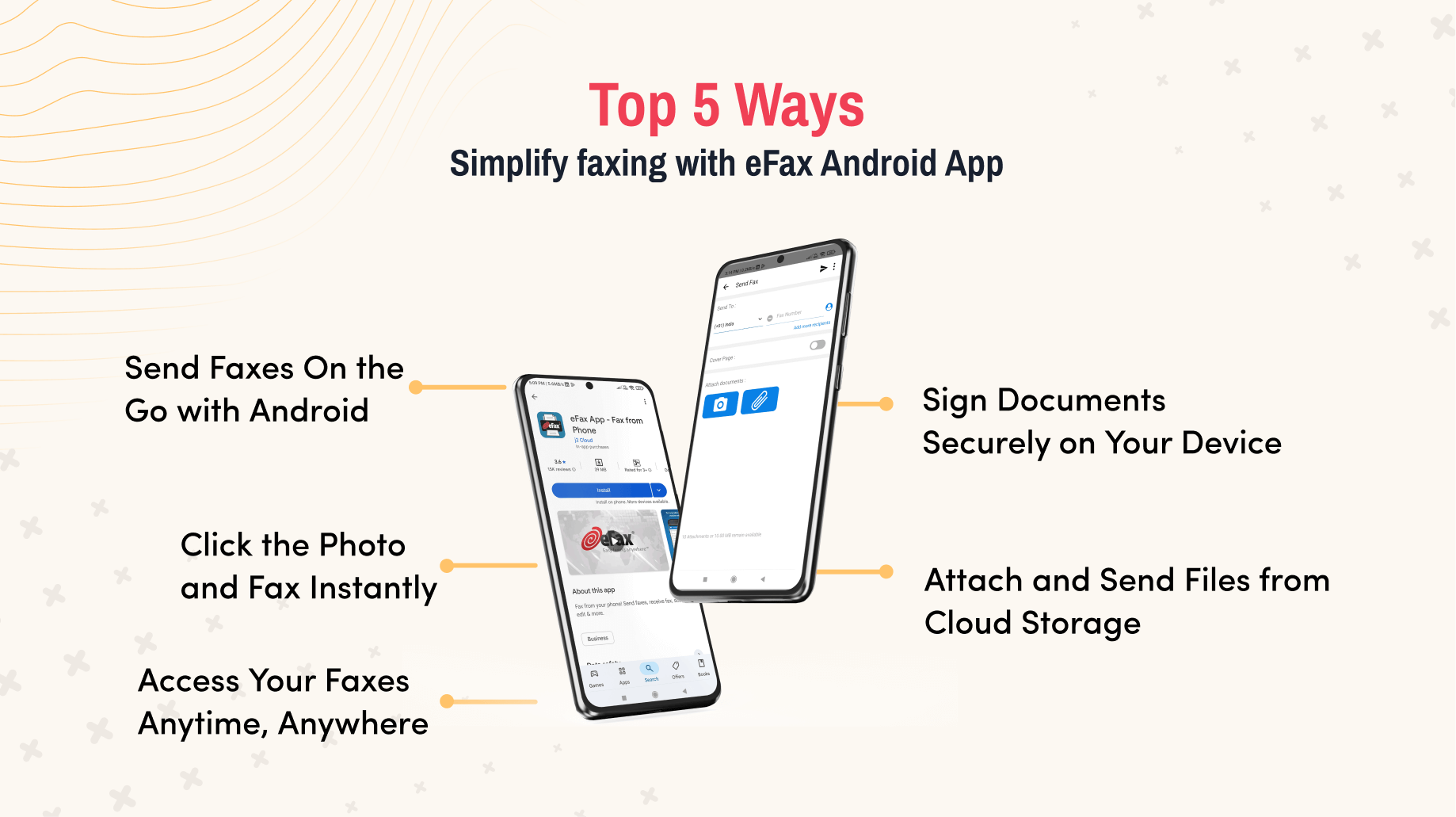 online faxing with eFax Android app